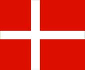 Die Flagge von Dänemark