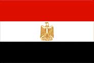 Die Flagge von Ägypten